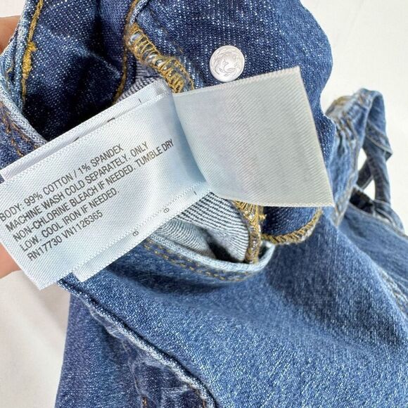 Universal Thread Overalls Jeans Womens 2 Bibs New Medium Wash Straight - Picture 7 of 9